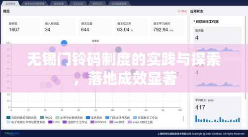 无锡门铃码制度的实践与探索，落地成效显著